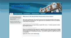 Desktop Screenshot of neufairfieldhoa.org