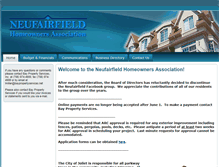 Tablet Screenshot of neufairfieldhoa.org